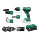 HiKOKI Perceuse-visseuse sans fil Quick DS18DDQ (2,0 Ah) (HSC II) avec accessoires-1