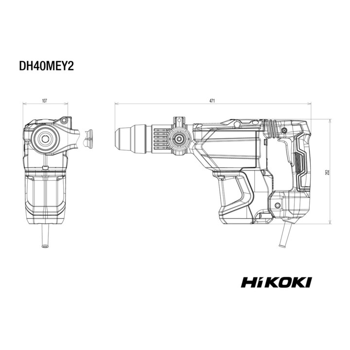 HiKOKI Perforateur burineur (SDS-max) DH40MEY2