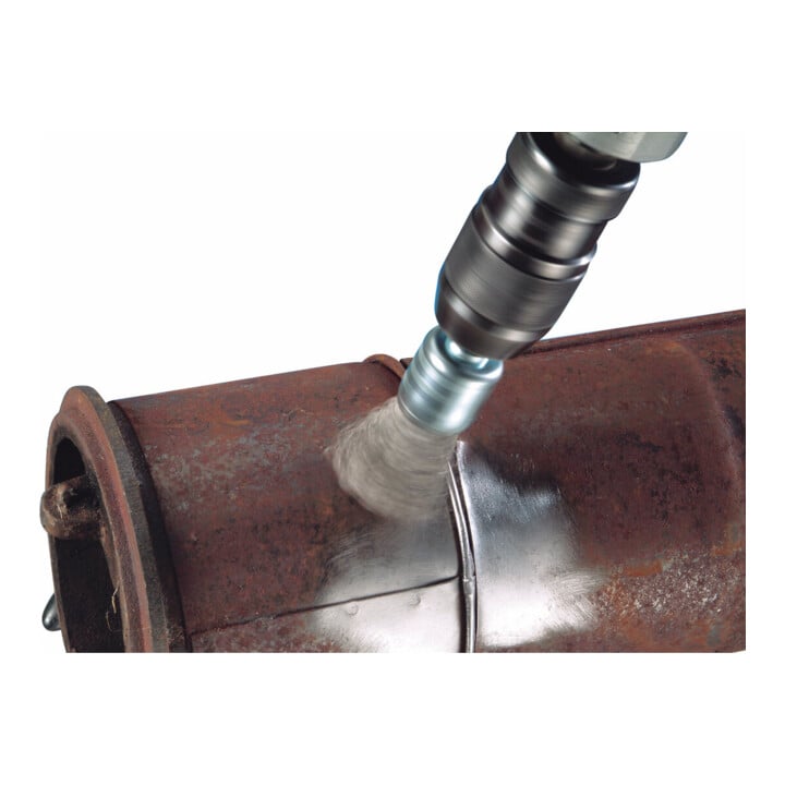 HiKOKI Pinselbürste 20 x 0,26 mm Stahl gezopft 6 mm Rundschaft