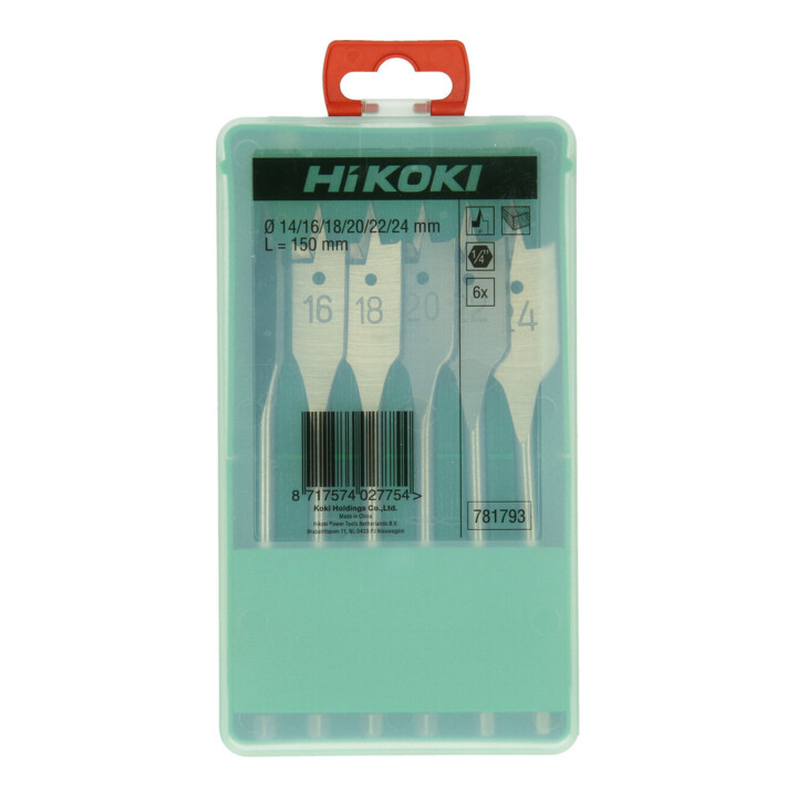 HiKOKI Plat houtboor 12 x 400 mm 1/4" zeskant