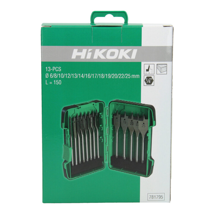 HiKOKI Plat houtboor 17 x 400 mm 1/4" zeskant