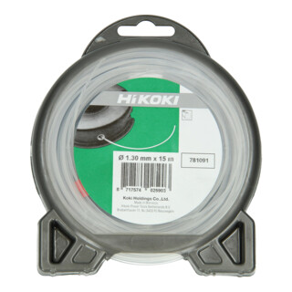 HiKOKI Ronde trimmerdraad 1,3 mm transparant 15 m