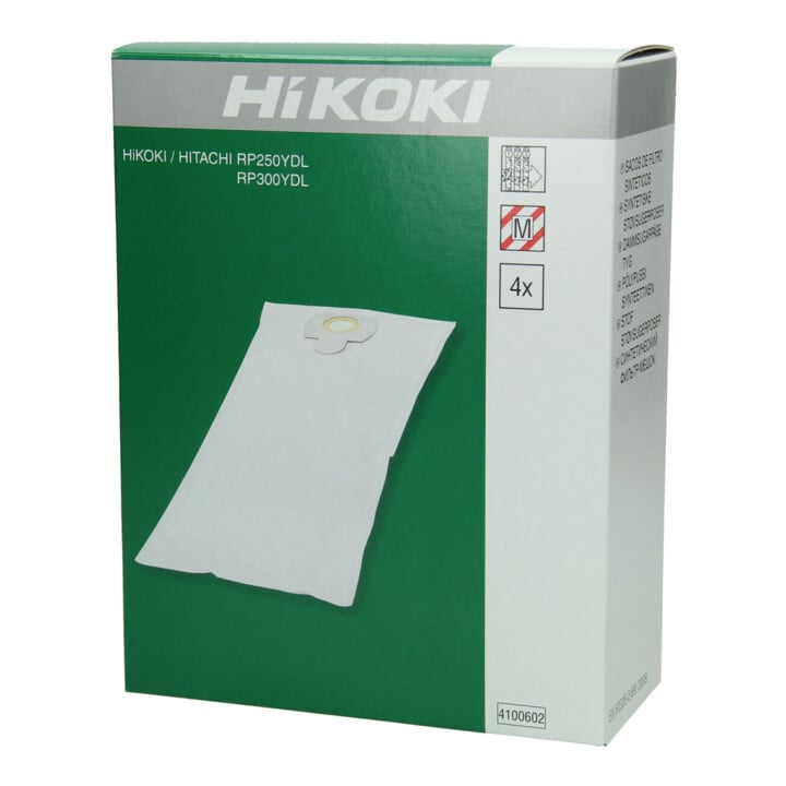 HiKOKI Sacs filtrants 4 pièces RP250YDL/RP300YDL