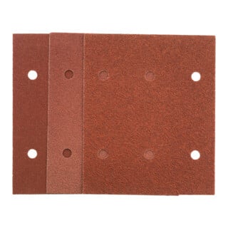 HiKOKI Schleifblätter Set 15-teilig 114 x 140mm P40 80 120 Rot