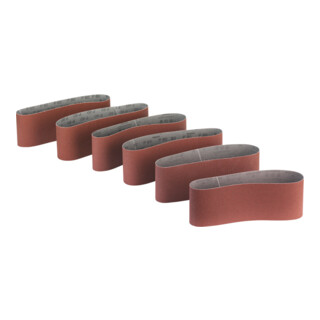 HiKOKI Schuurbanden Set 100 x 610mm P60,80,120 Rood 6-delig