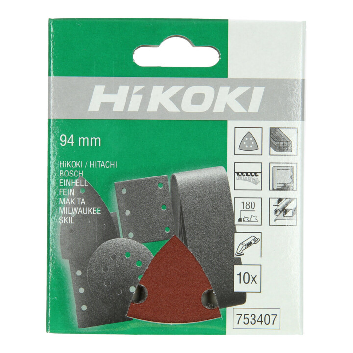 HiKOKI Schuurschijf 93 mm P180 Rood 10 stuks