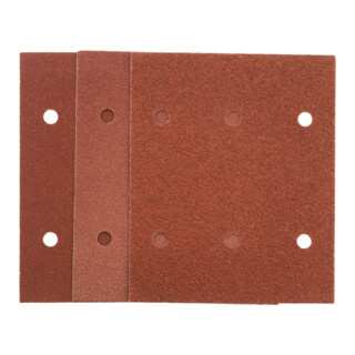 HiKOKI Schuurvelenset 15-dlg. 114 x 140 mm P40 80 120 Rood