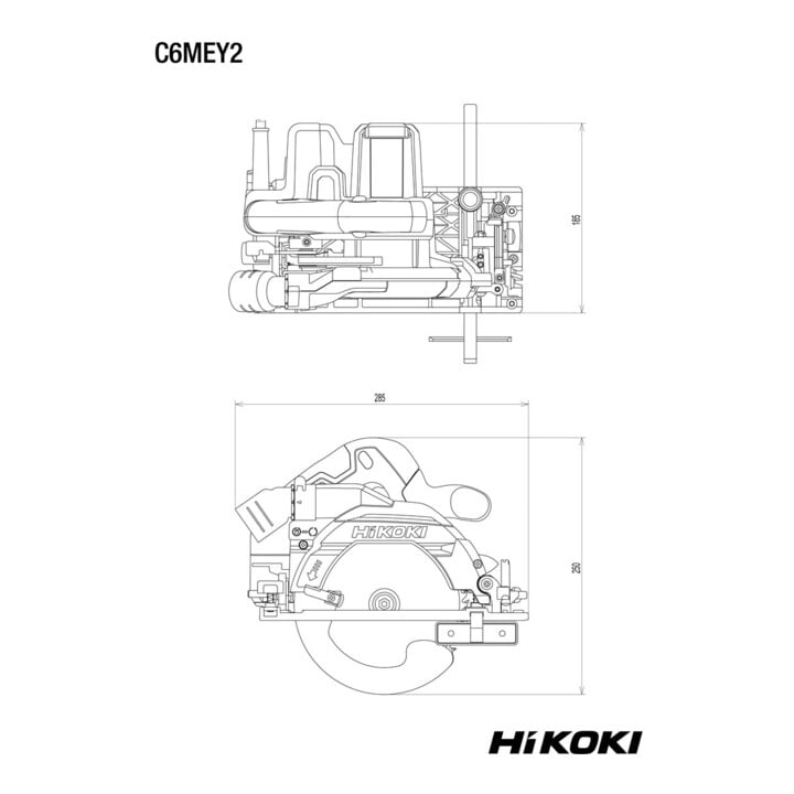 HiKOKI Scie circulaire 165 mm avec frein C6MEY2