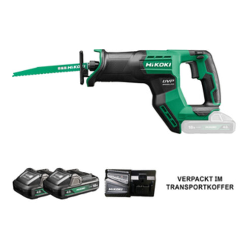 HiKOKI Scie sabre sans fil CR18DMA (4,0 Ah) (valise de transport)