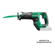 HiKOKI Scie sabre sans fil CR18DMA (Basic) (Mallette de transport)