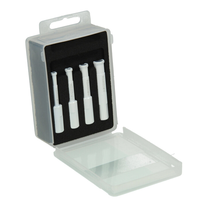 HiKOKI Set de couronnes diamantées 4 pièces 5/6/8/10 mm, tige 10 mm