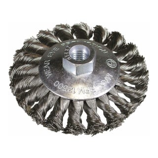 HiKOKI Stahldraht-Kegelbürste 100 x 0,5 mm M14 gezopft Stahl