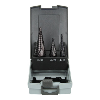 HiKOKI Stappenboorset HSS TiAlN 3-dlg. 4-12 / 4-20 / 6-30 mm