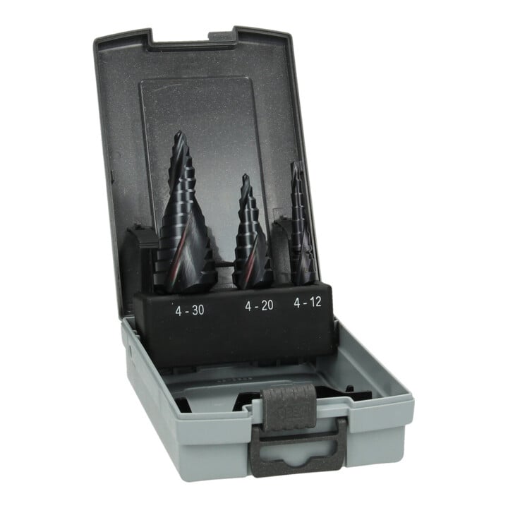HiKOKI Stappenboorset HSS TiAlN 3-dlg. 4-12 / 4-20 / 6-30 mm