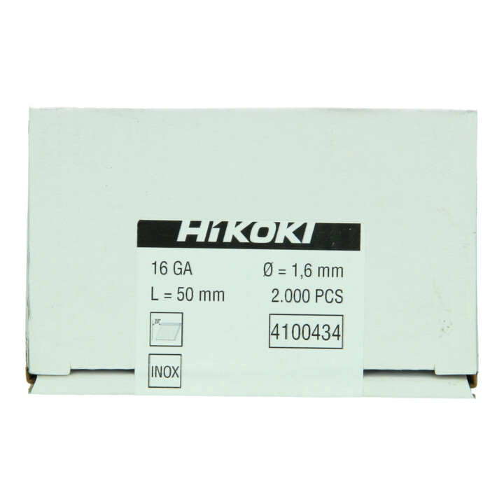 HiKOKI Stauchkopfnagel 2000 20° 16 Gauge 1,6 x 50 mm Edelstahl