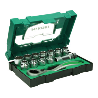 HiKOKI Steeksleutelset 13-dlg. met ratel maat 3