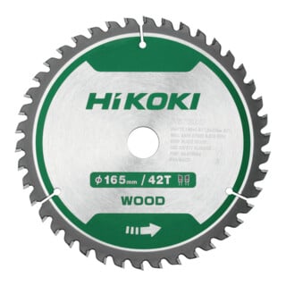 HiKOKI TCT-Kreissägeblatt 165 x 20 mm Z42 WZ