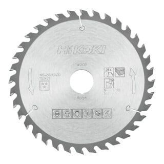 HiKOKI TCT Kreissägeblatt 185 x 30 mm Z36 Wechselzahn