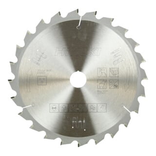 HiKOKI TCT Kreissägeblatt 255 x 30 mm Z24 Flach- / Wechselzahn