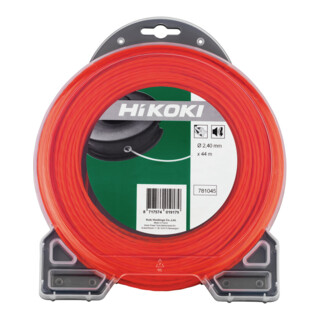 HiKOKI Trimmerdraad spiraalvormig 2,4 mm oranje 15 m