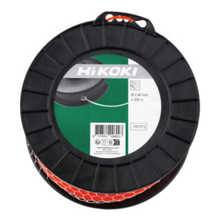 HiKOKI Trimmerdraad vierkant 2,4 mm oranje 206 m 1350 g