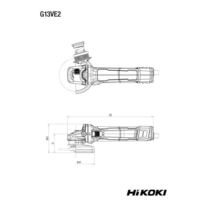 HiKOKI Winkelschleifer 125 mm G13VE2