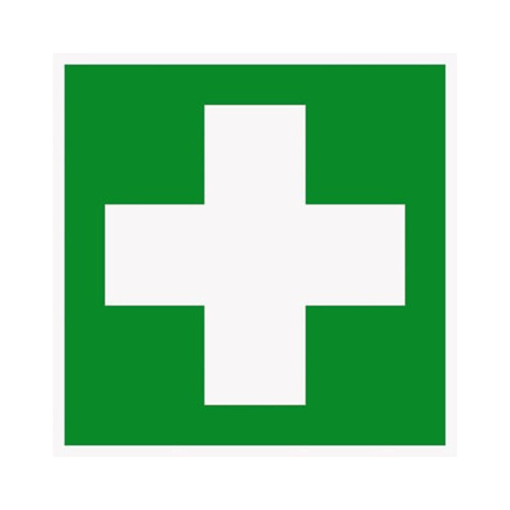 Hinweisschild Erste Hilfe langnachleuchtend 200x200mm PVC