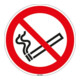 Hinweisschild Rauchen verboten Durchmesser 10cm sk Folie-1
