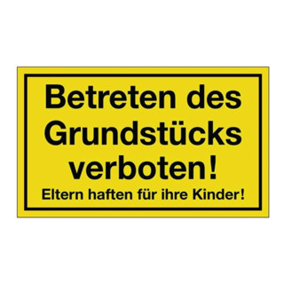 grundstück betreten verbieten