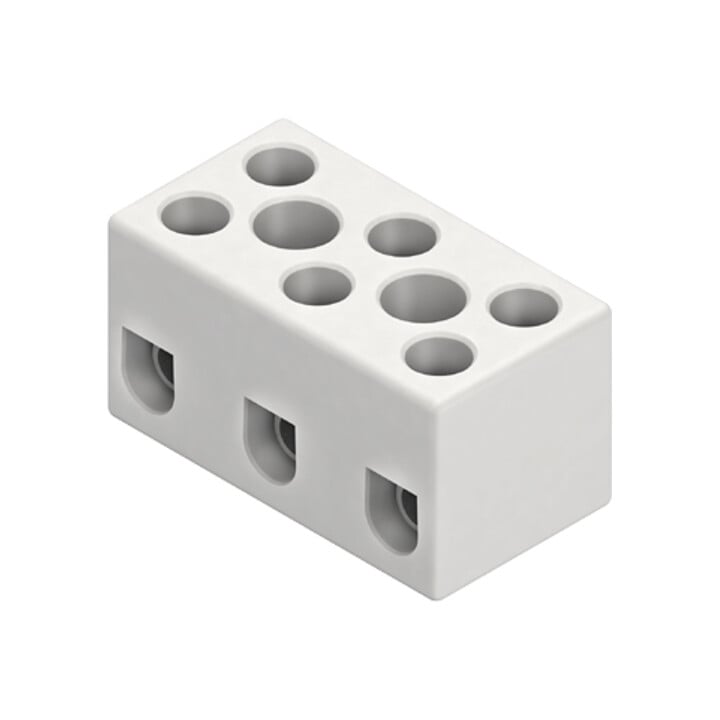 HKL Anschlussklemme 1-4qmm 3p., weiß 1128.G