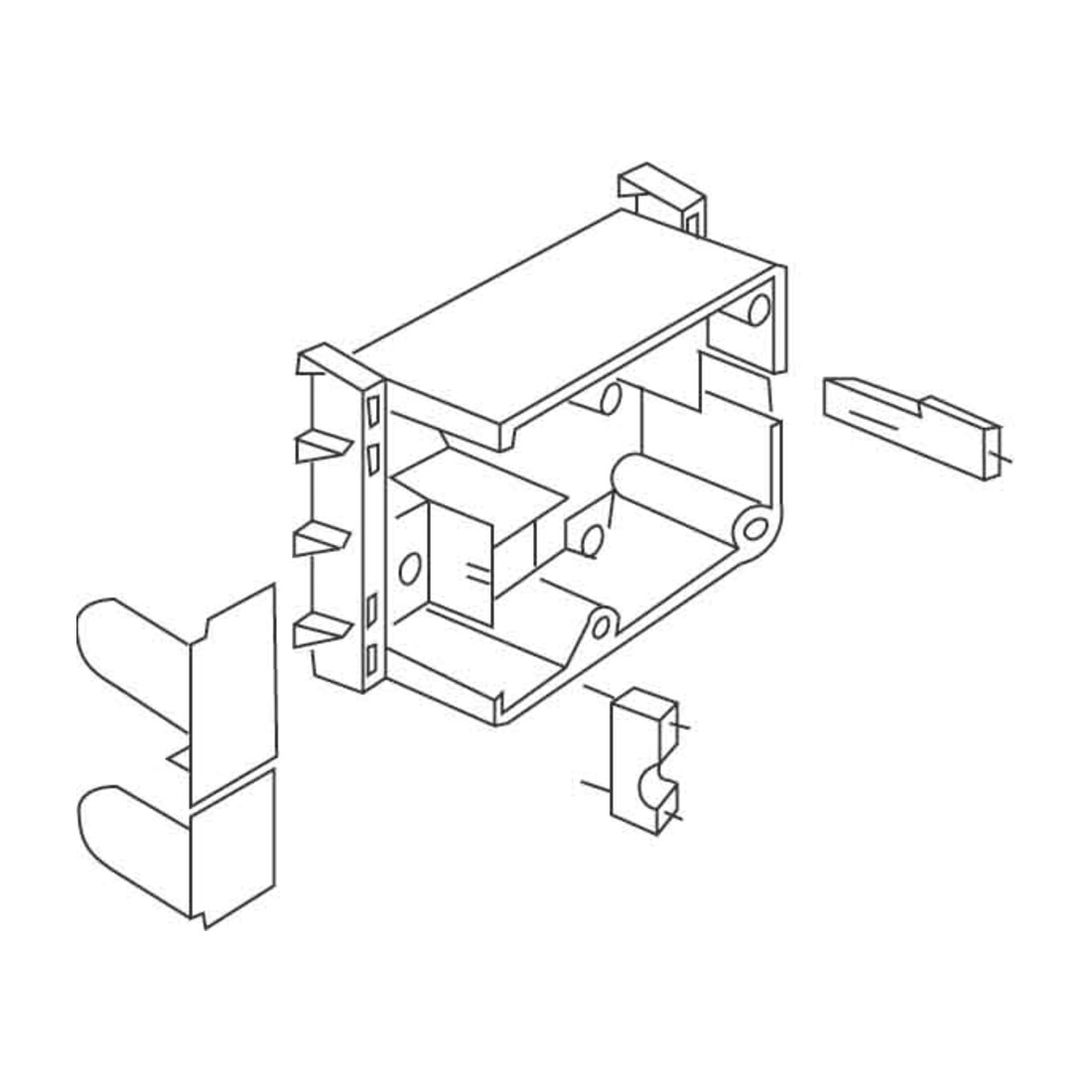 HKL Boîte d'encastrement appareil CEE CED80