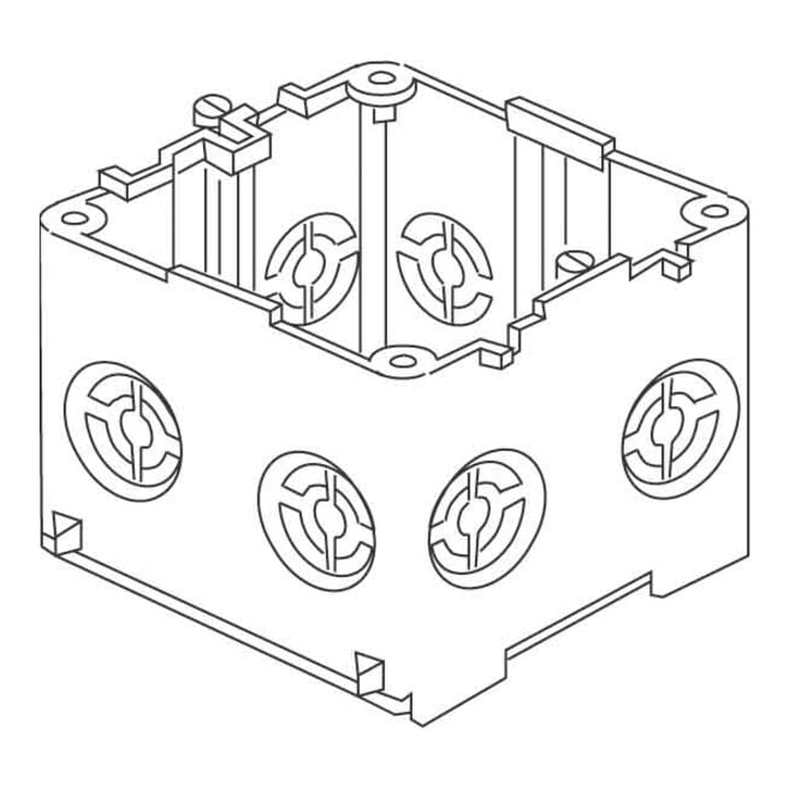 HKL Boîte d’encastrement pour appareil canal de plinthe KED65