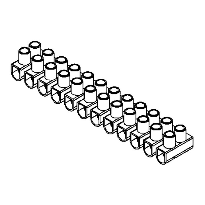 HKL Bornes de connexion 2,5-10 mm² blanches 12 pièces 143.3