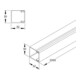 HKL Canal cws 30x30 RAL9001 HKL3030.6