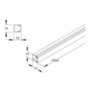HKL Canal largeur 15x15 RAL8014 HKL1515.5-4