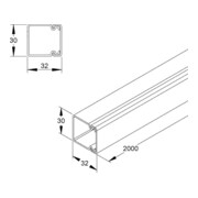 HKL Canal rws 30x30 RAL9010 HKL3030.3-5