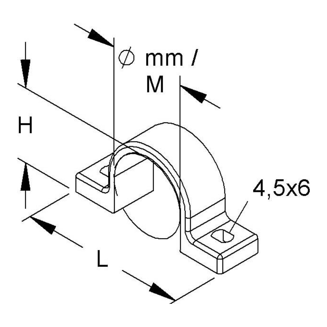 HKL Collier de fixation 795M20