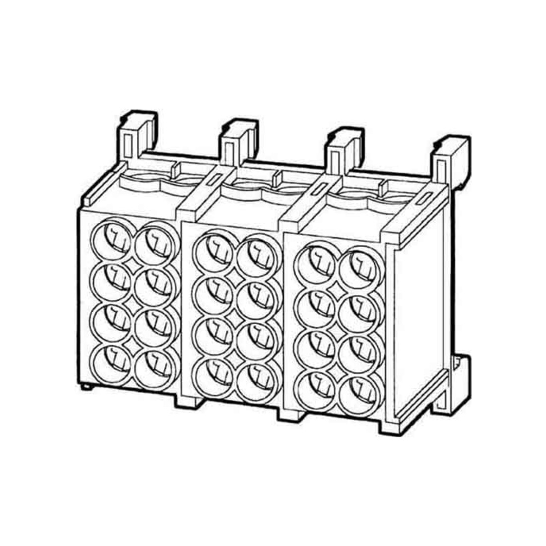HKL Connecteur dérivation principale 2x25qmm, 5 pôles HLAC25-52