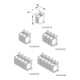 HKL Cosse de dérivation principale 2x25qmm, 50,5x23,1pol HLAC25-12