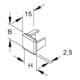 HKL Endstück rws 20x20 RAL9010 E2020.3