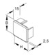 HKL Endstück rws 30x30 RAL9010 E3030.3