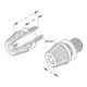 HKL Klemmnippel sw D:5-6,8/L:25mm M10x1 433