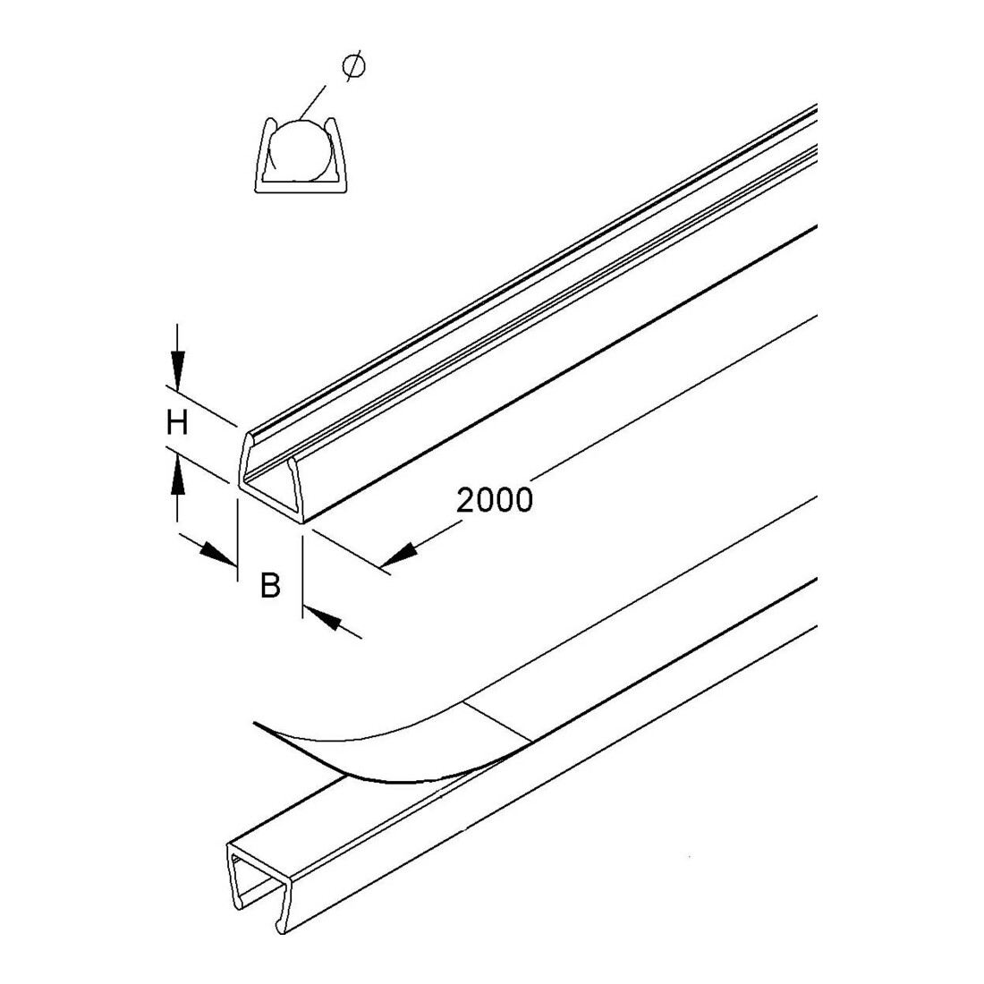HKL Mini-canal transparent LC57