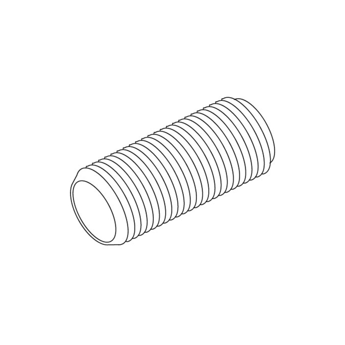 HKL Tube fileté M10x1 182/40