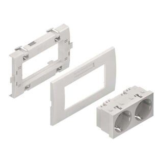 HKL Unité double prise blanche KES-2.3.3