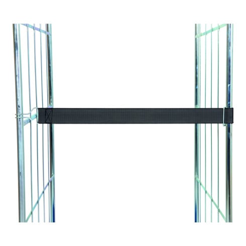 HMH Elastikspannband 50 x 520 mm schwarz 1 Drahthaken 1 Drahtöse