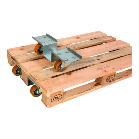 HMH Europaletten-Roller Set ø 100mm Alu PU