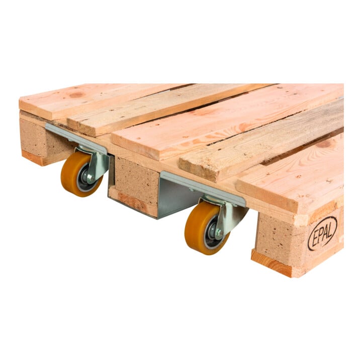HMH Europaletten-Roller Set ø 100mm Alu PU