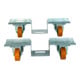 HMH Europaletten-Roller Set ø 100mm Alu PU