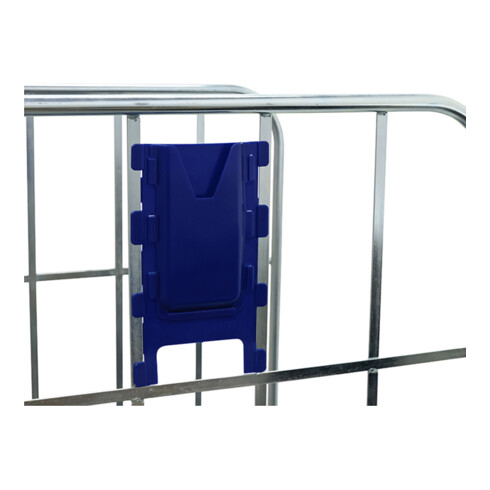 HMH Kartentasche KU blau für rolltainer® Seitengitter nachrüstbar